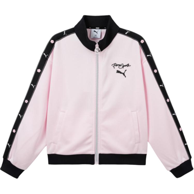 Худи PUMA Спортивное в полоску (черно-белое)
