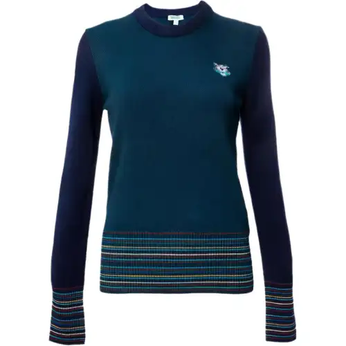 KENZO Sweaters Women's Blue Crew Neck Moderate Other