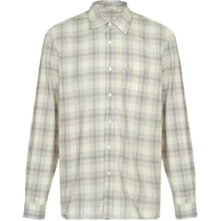 Burberry Shirt Men's Light Gray