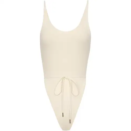 SAINT LAURENT Drawstring Backless Swimsuit