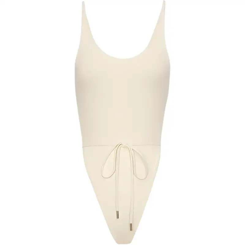 SAINT LAURENT Drawstring Backless Swimsuit