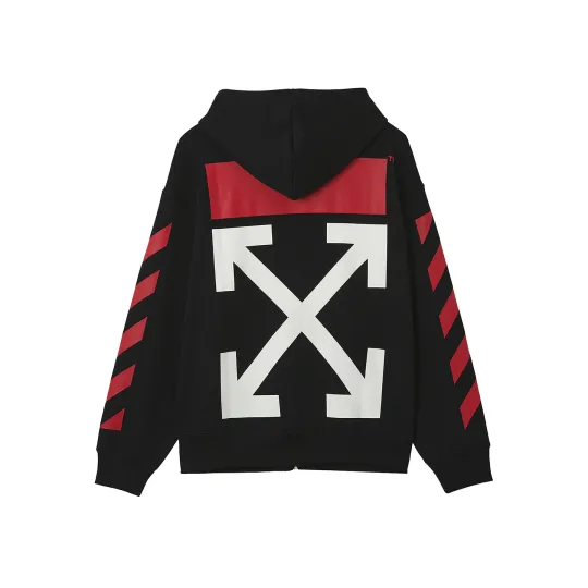 OFF-WHITE Классический базовый модный принт со стрелками, легкий, роскошный, модный, универсальный, на молнии, одинаковый стиль для мужчин и женщин