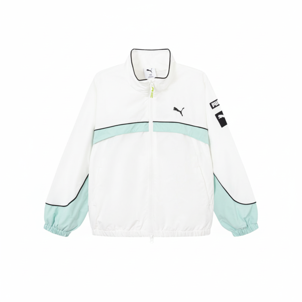 Детская куртка PUMA Спортивная на молнии (черная)