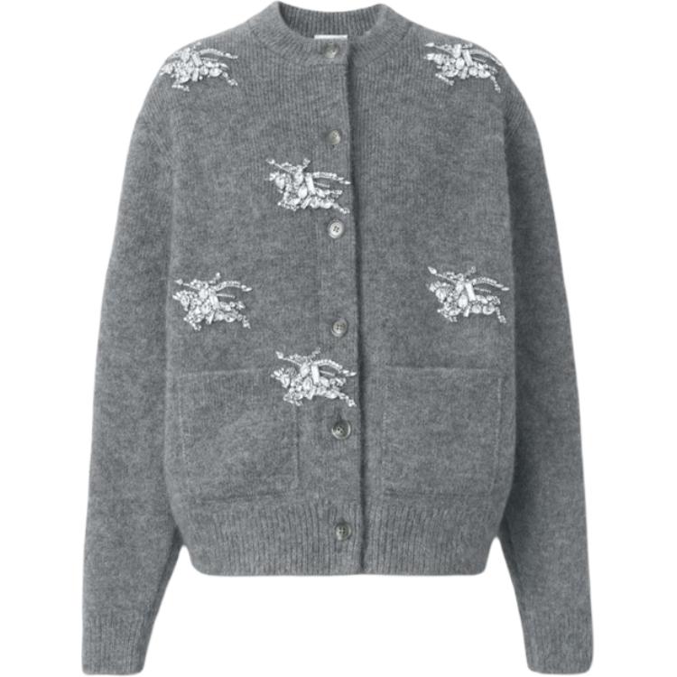 Женский кардиган Burberry FW22 (серый)