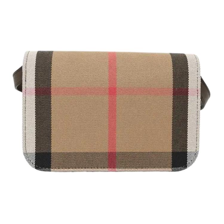 Женская сумка Burberry с фирменным логотипом (разноцветная)