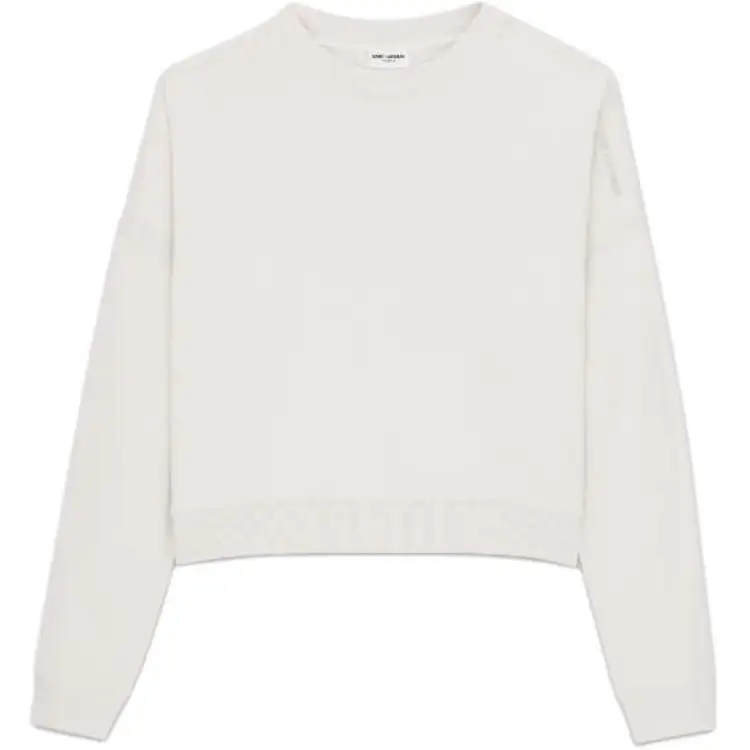 SAINT LAURENT Sweatshirt Women's Beige