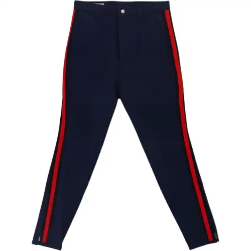 GUCCI Striped Wool Blend Crepe Track Pants