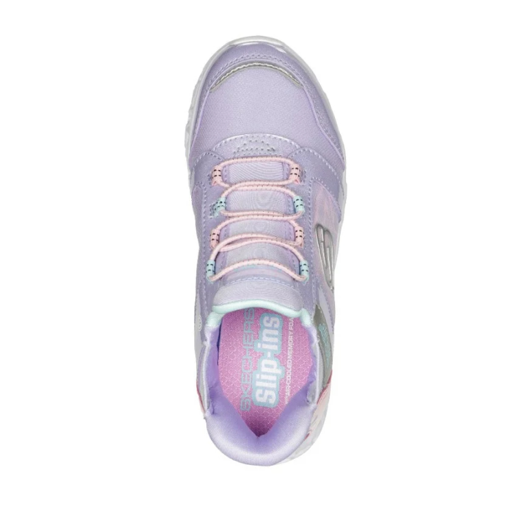 Детские кроссовки Skechers GALAXY LIGHTS (сиренево-розовые) — фото 4