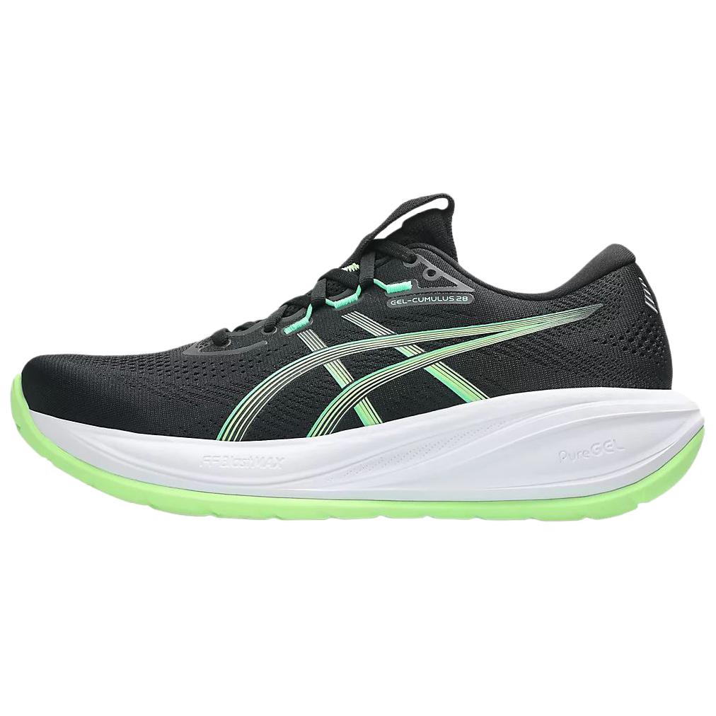 Мужские кроссовки ASICS ASICS GEL-CUMULUS 28 (черно-зеленые)