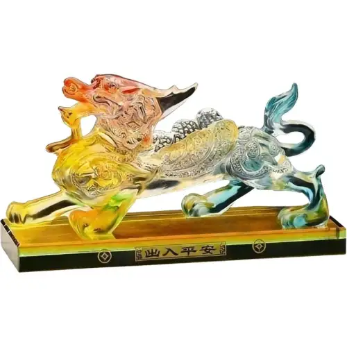 Ouchen Pixiu car interior perfume accessories high-end center console decorative glass crafts table perfume seat car ornaments universal