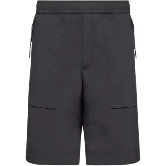 Moncler Grenoble Froissé однотонные мужские повседневные шорты длиной три четверти с эластичной резинкой на талии
