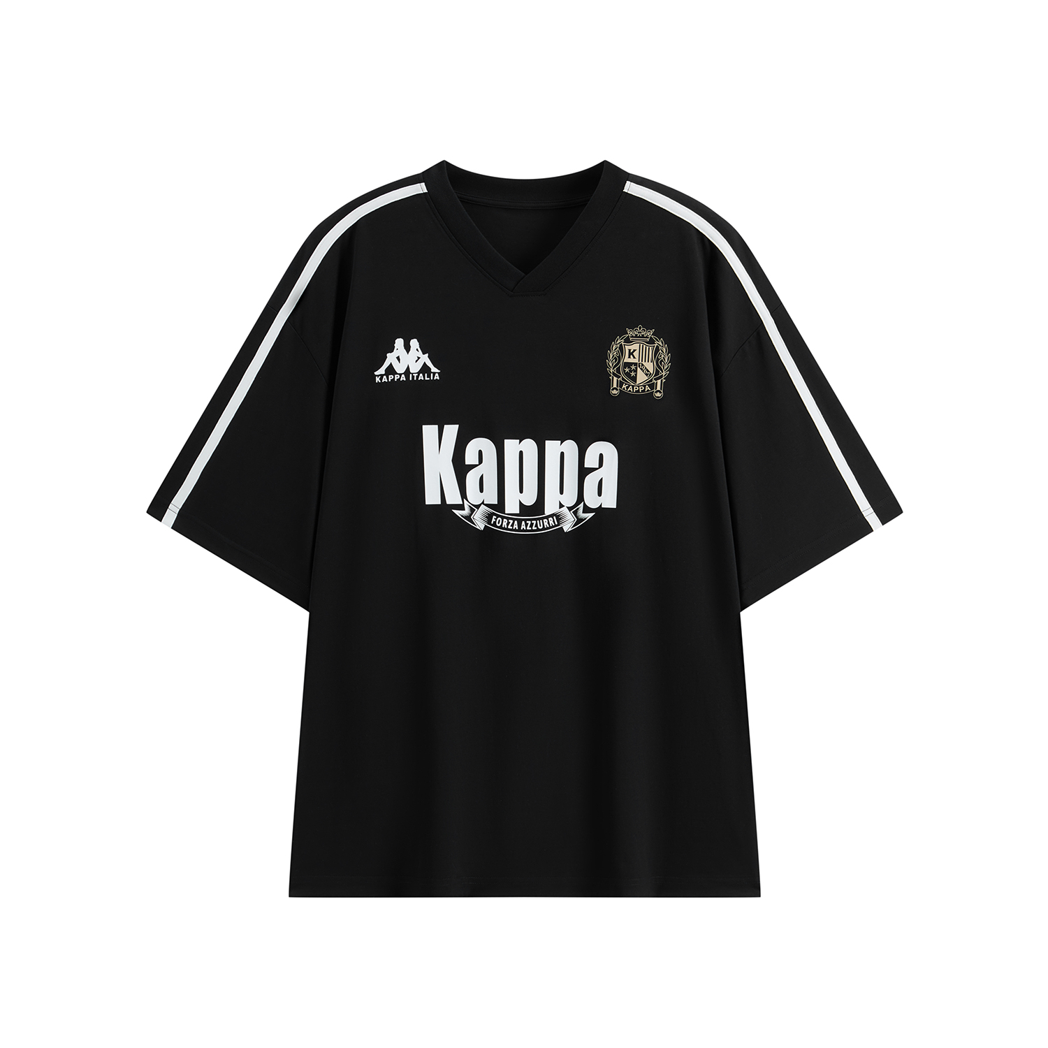 Футболка Kappa (черно-белая)