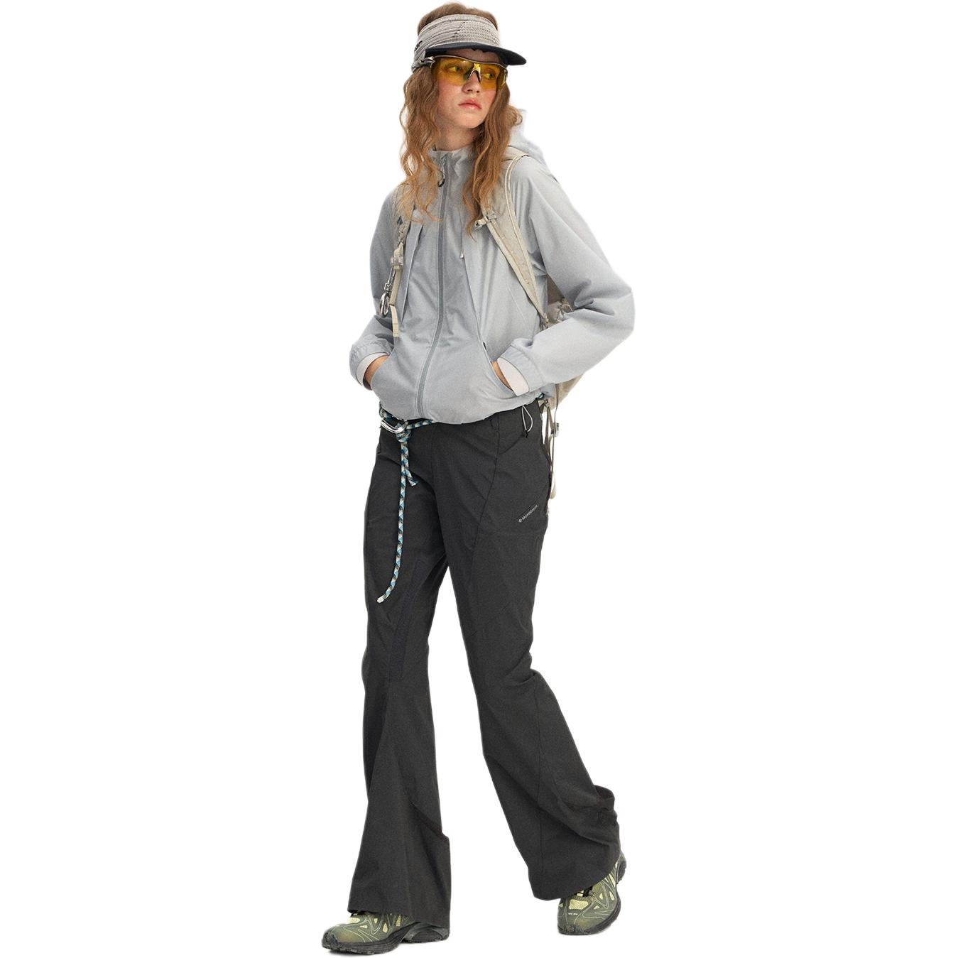 Женские штаны NOTHOMME Flare Pants (однотонные серые) — фото 3