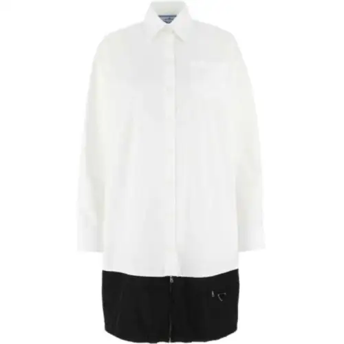 PRADA FW21 Long Sleeved Dress Women's White