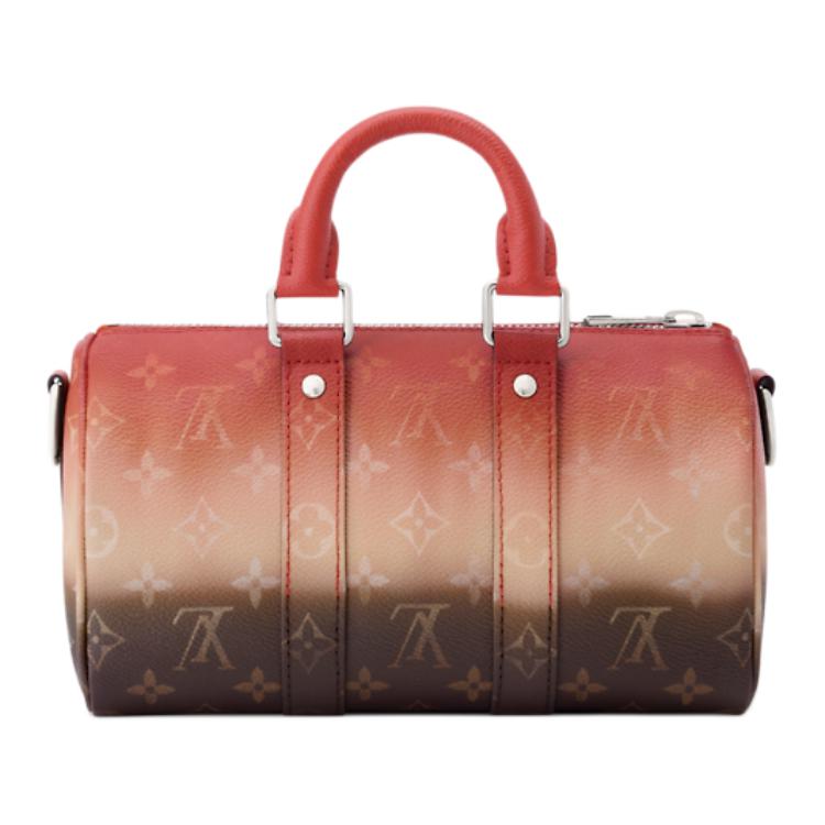 Мужская сумка Louis Vuitton keepall BANDOULIERE 25 (оранжево-коричневая) — фото 3