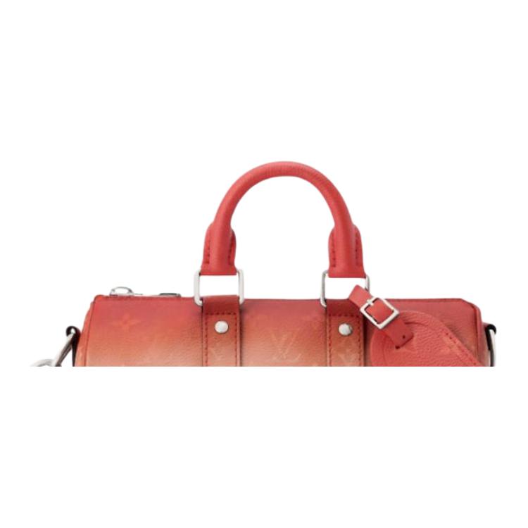 Мужская сумка Louis Vuitton keepall BANDOULIERE 25 (оранжево-коричневая) — фото 5