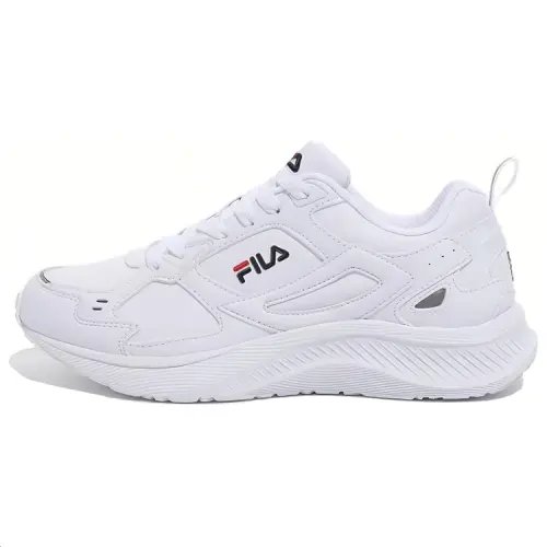 FILA Abrasion Resistant Breathable Abrasion Resistant Breathable Low top Running Shoes Unisex Pure White