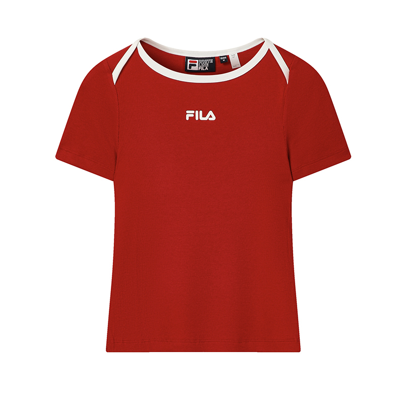 Женская футболка Fila (красная)
