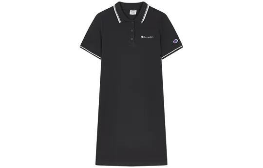 Champion Campus SS26 Champion универсальное модное повседневное удобное трикотажное платье с короткими рукавами американский вариант женского стиля