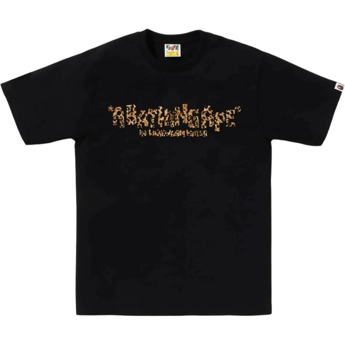 Мужская футболка A BATHING APE Leopard (белая с принтом)