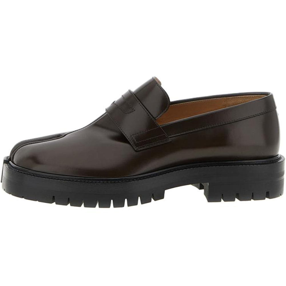 Мужские лоферы Maison Margiela Tabi (коричневые)