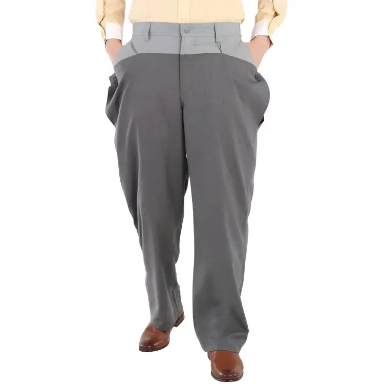 Burberry Casual Pants Men's Charcoal Gray Moderate Straight Fit Pants
