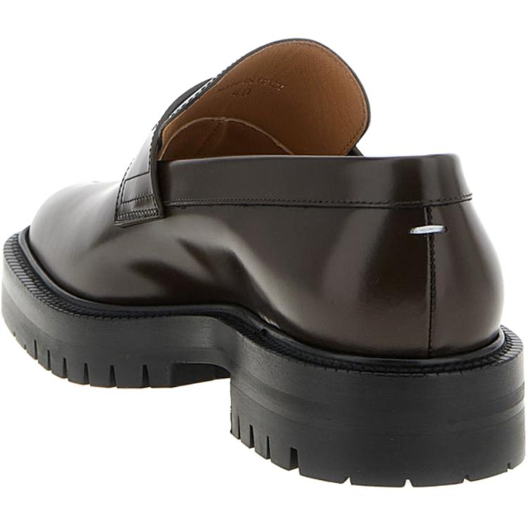 Мужские лоферы Maison Margiela Tabi (коричневые) — фото 4