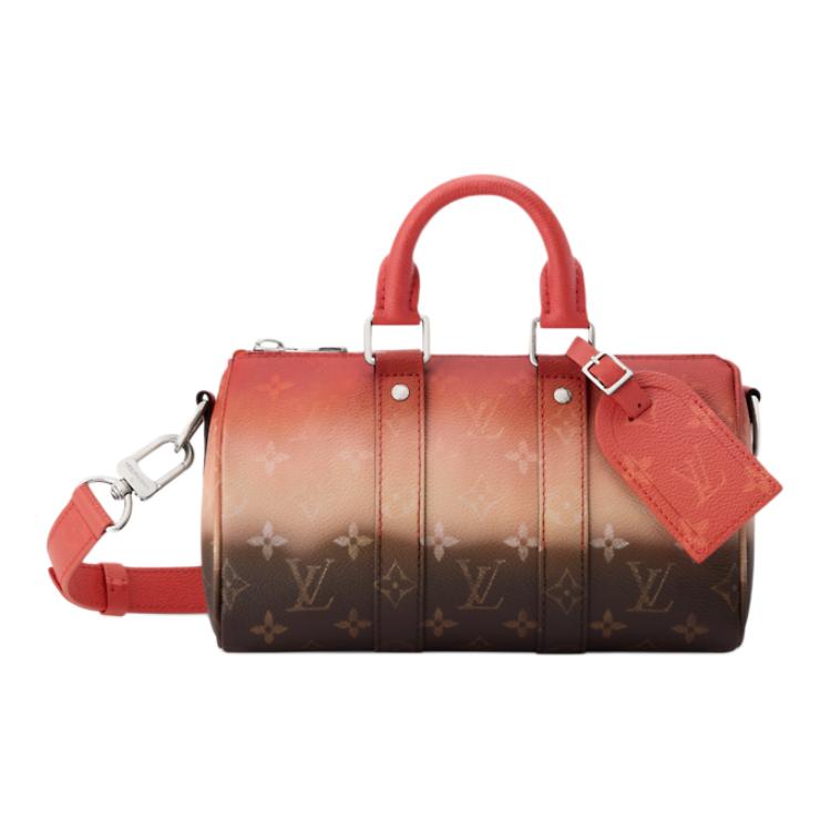 Мужская сумка Louis Vuitton keepall BANDOULIERE 25 (оранжево-коричневая)