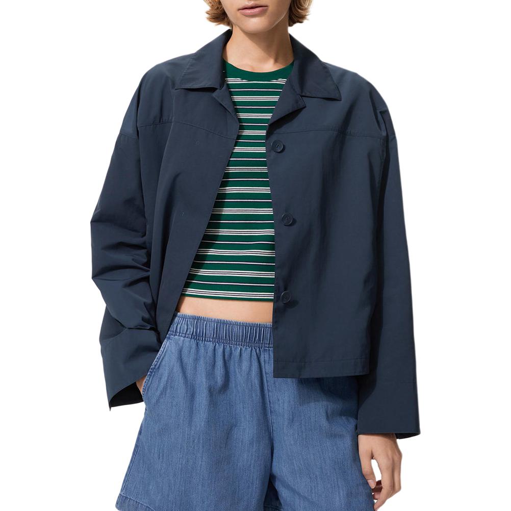 Женская куртка UNIQLO UNIQLO SS26 (синяя)