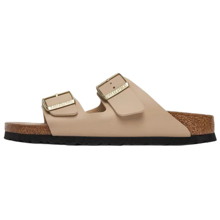 Женские шлепанцы Birkenstock Arizona (бежевые)
