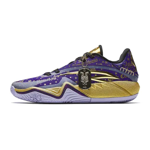 Anta KAI 3 Irving III Star Trail Professional Combat Low-top Nitrogen-Carbon Integrated Basketball Shoes Men's Purple Gold