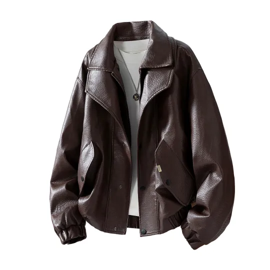 Jeep Leather Jackets Unisex Lapel Moderate