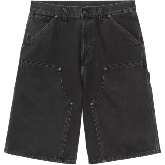 Carhartt WIP SS26 OG шорты до колена с двойным коленом, толстые повседневные шорты с металлическими заклепками, простая рабочая одежда, джинсовые шорты для мужчин