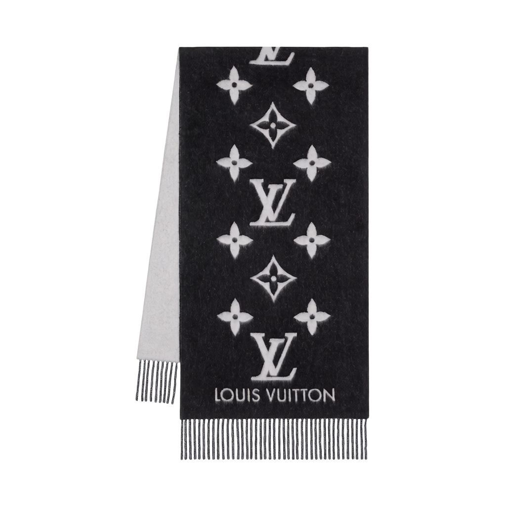 Шарф Louis Vuitton Reykjavik (серо-черный)