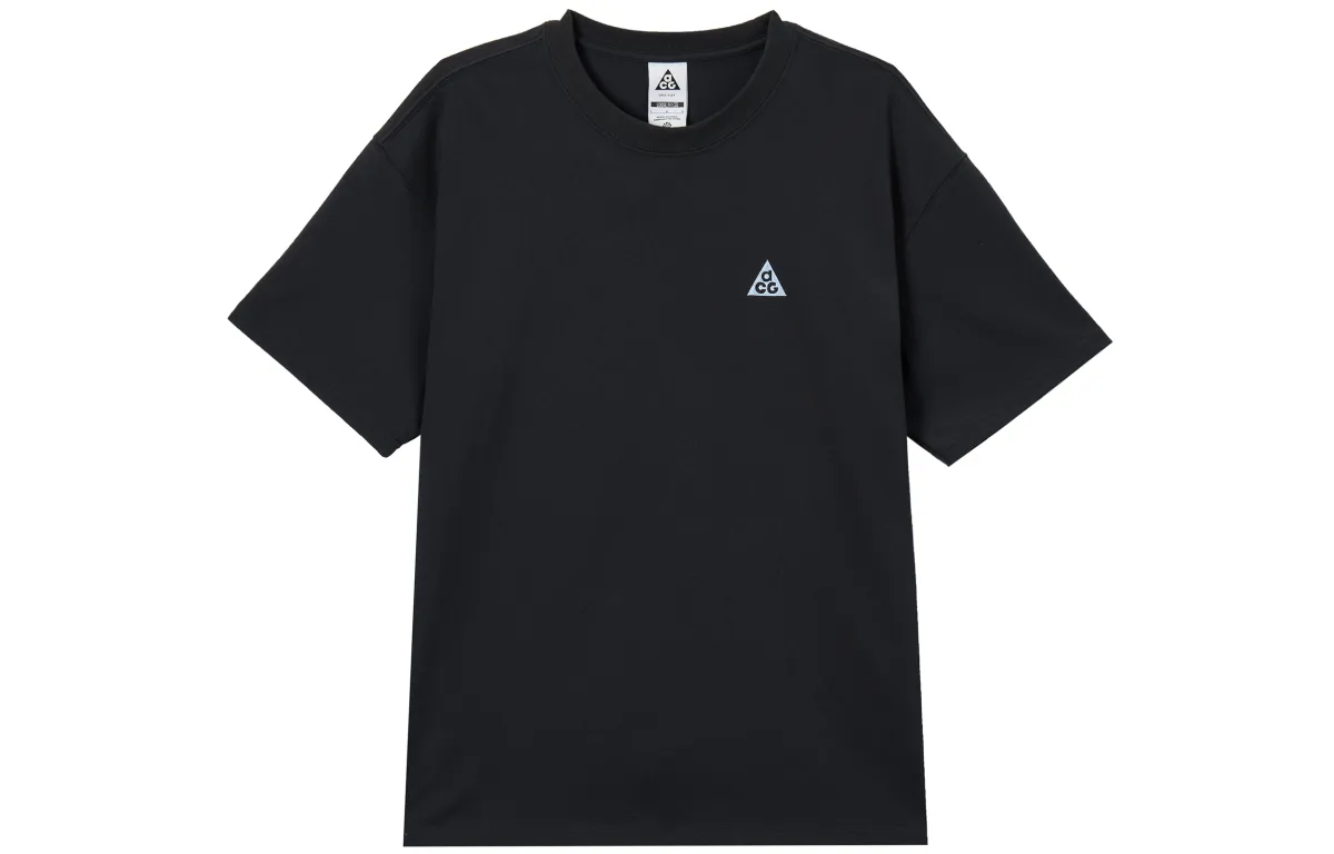 Nike ACG T-Shirts Men's Black Crew Neck Moderate