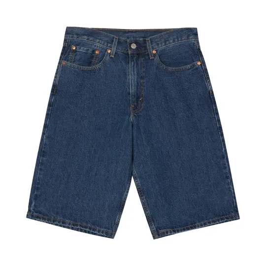 Levi’s Levi’s 470 Американские уличные широкие однотонные шорты в стиле ретро, ​​свободные, молодежные, жизнерадостные мужские джинсовые шорты со средней талией и длиной пять четвертей