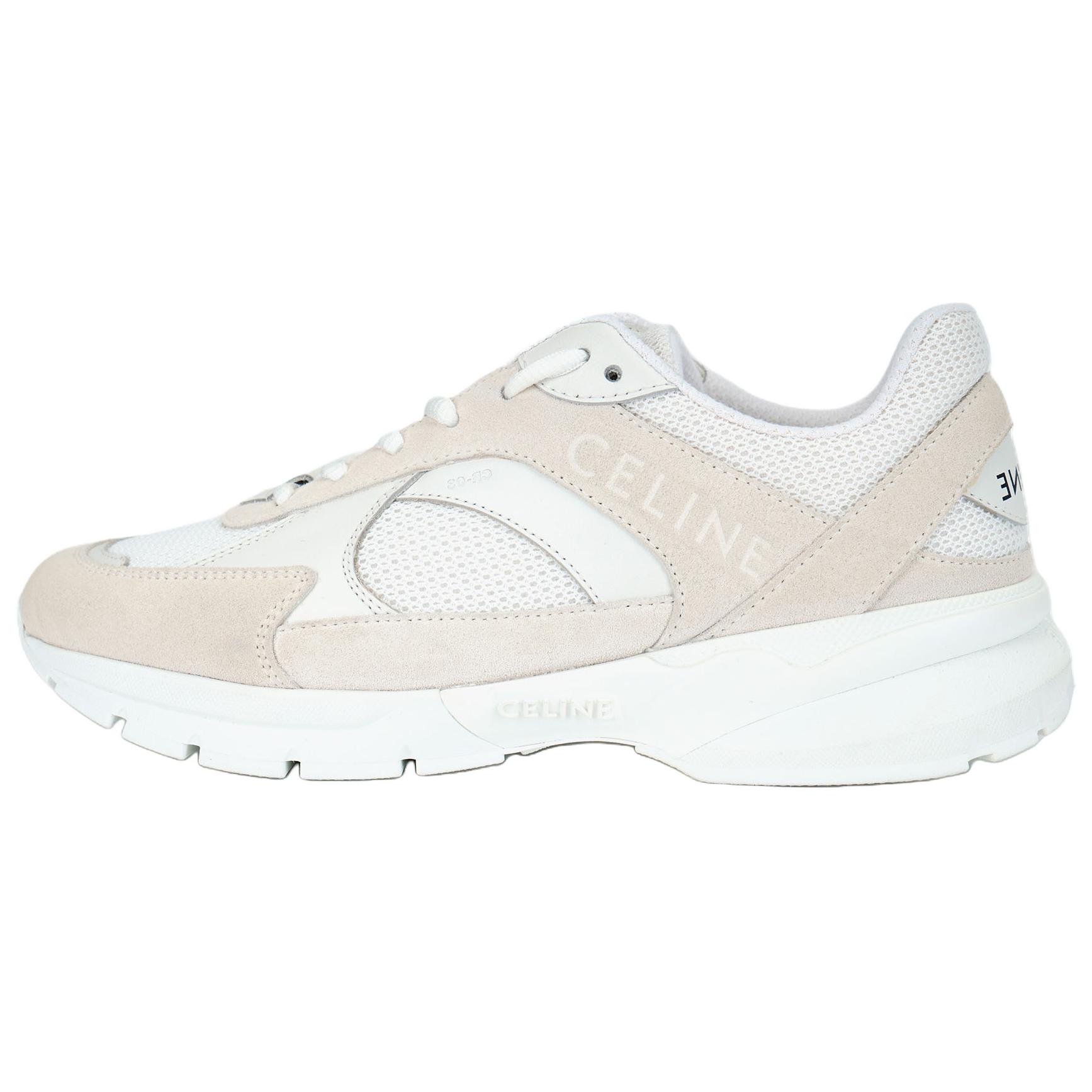 CELINE RUNNER CR 03 Low top Casual Shoes Women's White