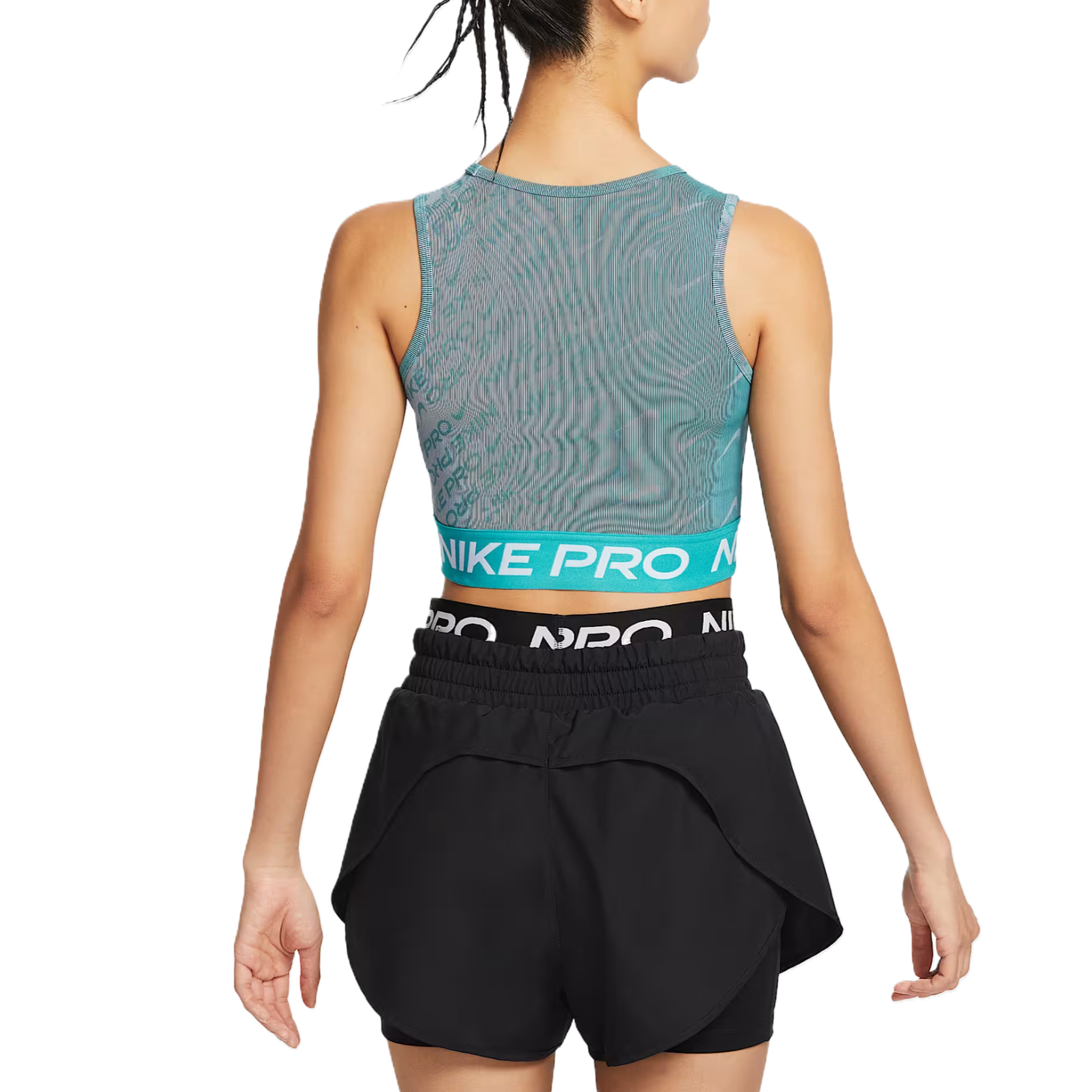 Nike Dri Fit Sport Vests Women’s Cactus Green/Smoke Blue/White