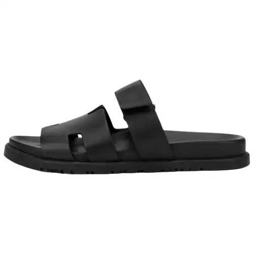 HERMES Chypre Odor Resistant Odor Resistant Slide Slippers Men's Black