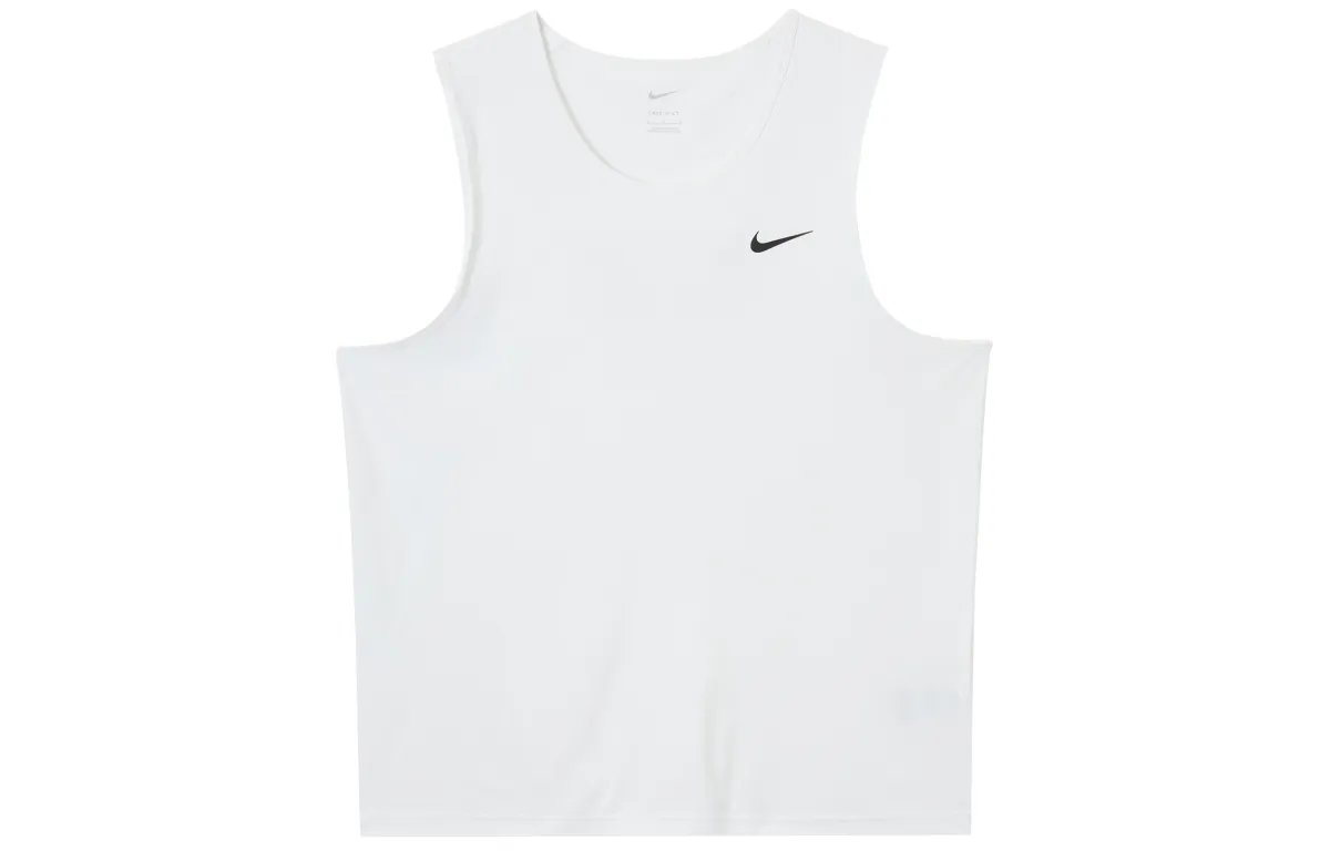 Nike Tank Tops Men's White Crew Neck Moderate