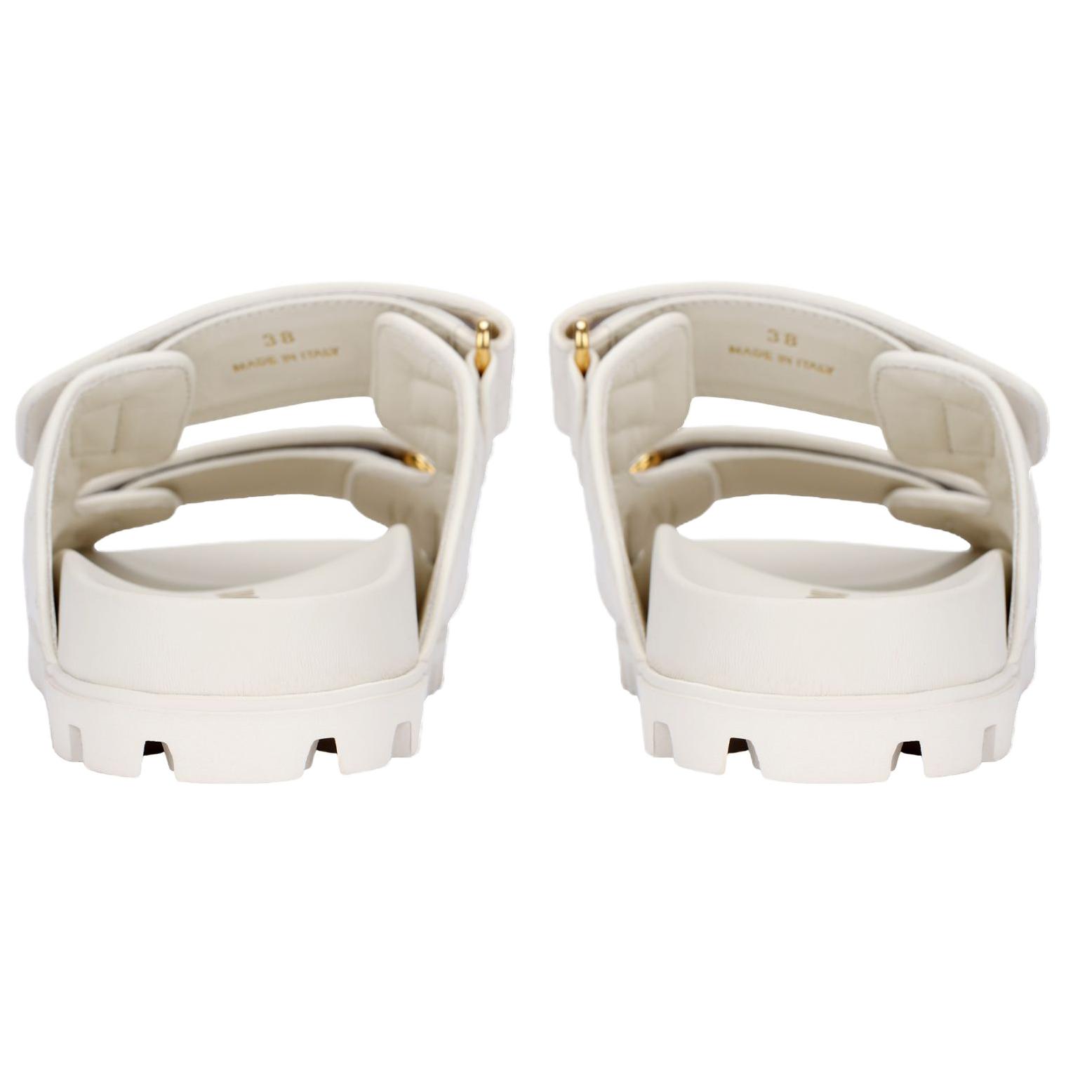 MIU MIU Slide Slippers Women's White