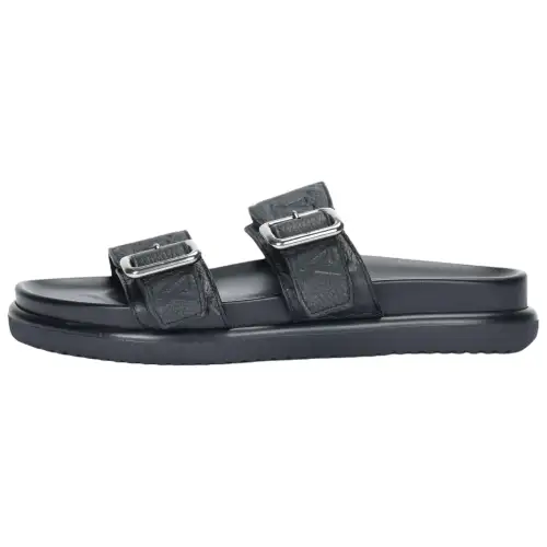 LOUIS VUITTON Slide Slippers Men's Black