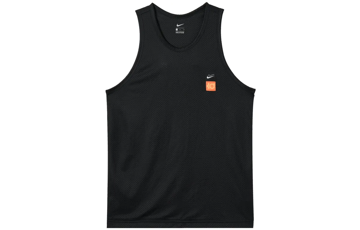 Nike Tank Tops Men's Black Crew Neck Moderate Straight Fit