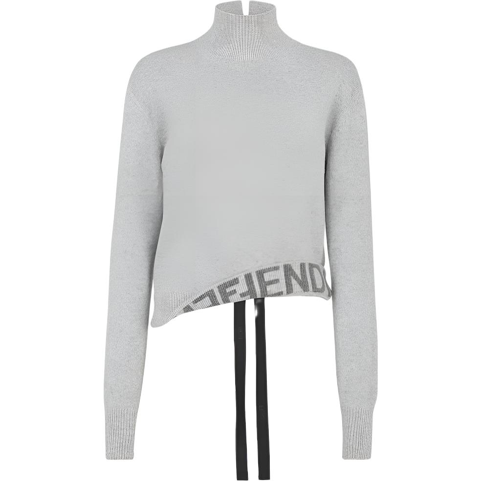 Женский свитер Fendi FENDI Logo (серый)