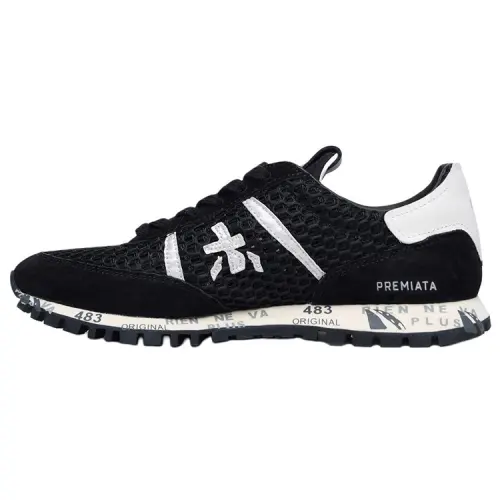 PREMIATA Fabric Low top Casual Shoes Women's Black
