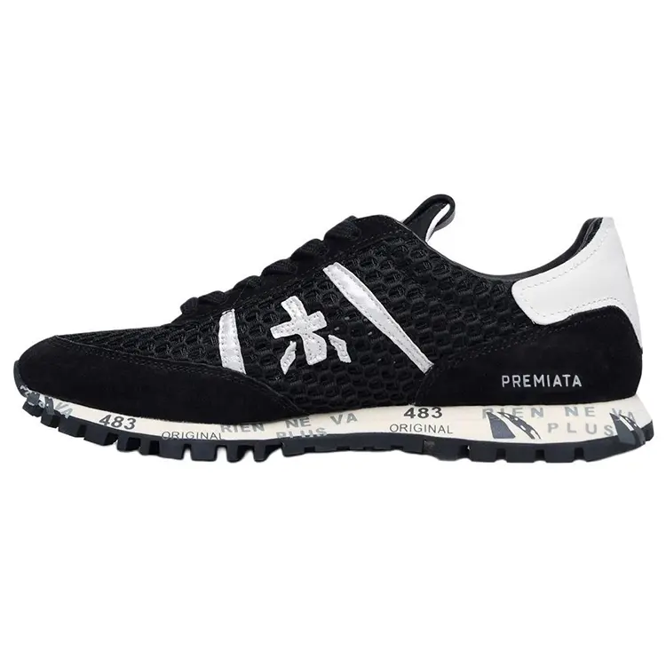 PREMIATA Fabric Low top Casual Shoes Women's Black
