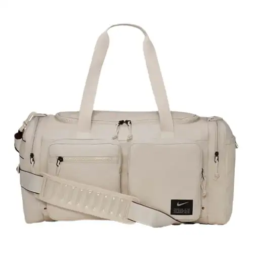 Nike Polyester Luggage Bag, Travel Bag, Gym Bag Medium Unisex Light Stone Umber