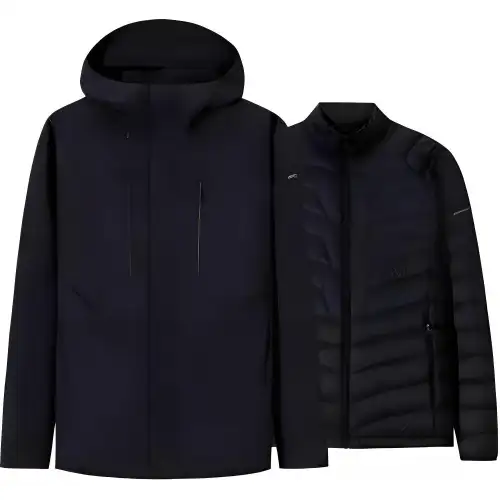 Anta Waterproof, Windproof, And Abrasion Resistant Windbreaker Jacket Men's Basic Black