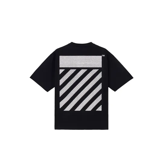 OFF-WHITE тяжелый твил с бисером, модный, легкий, роскошный, модный, универсальный пуловер плюс бархатная толстовка с капюшоном, одинаковый стиль для мужчин и женщин