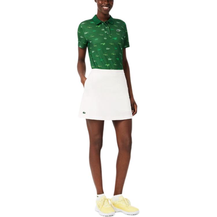 Женские юбка LACOSTE (зеленая) — фото 4